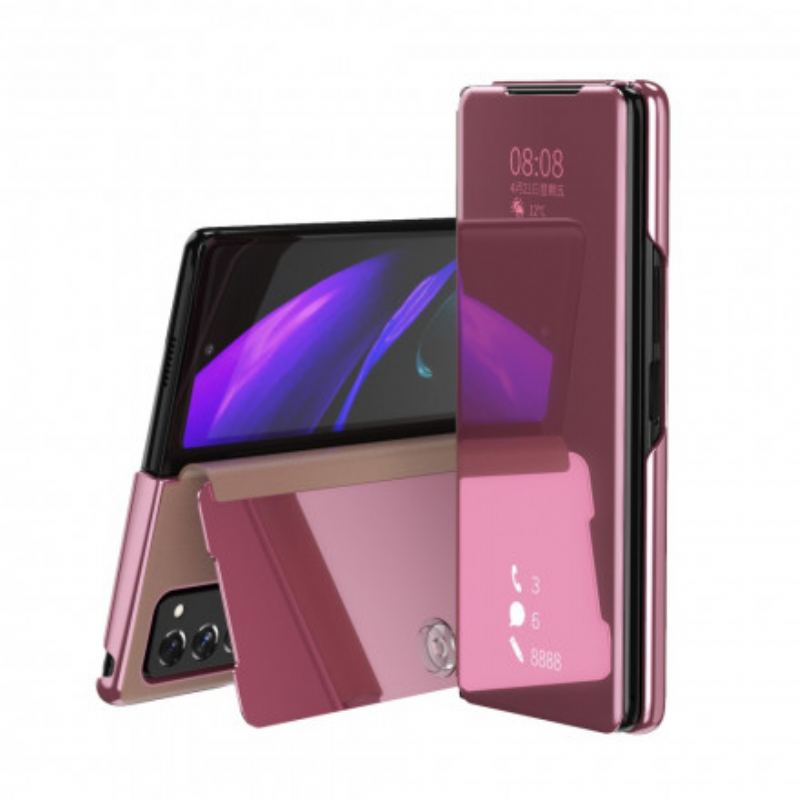 Cover Samsung Galaxy Z Fold 2 Multifunktionel Spejleffekt