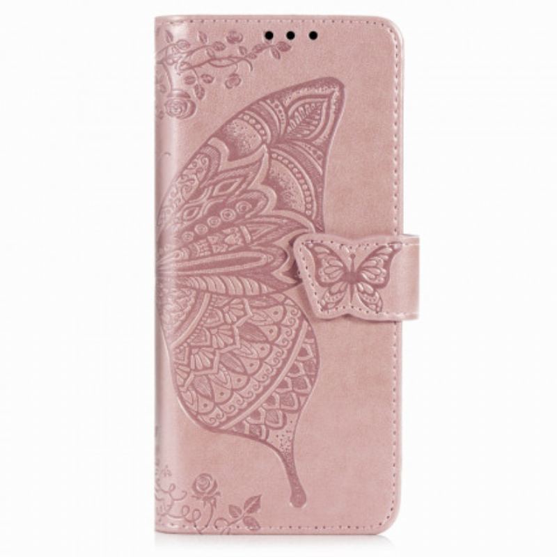 Flip Cover Samsung Galaxy Z Fold 2 Sommerfugledesign Med Snor