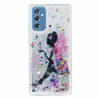 Cover Samsung Galaxy M52 5G Prinsesse Pailletter