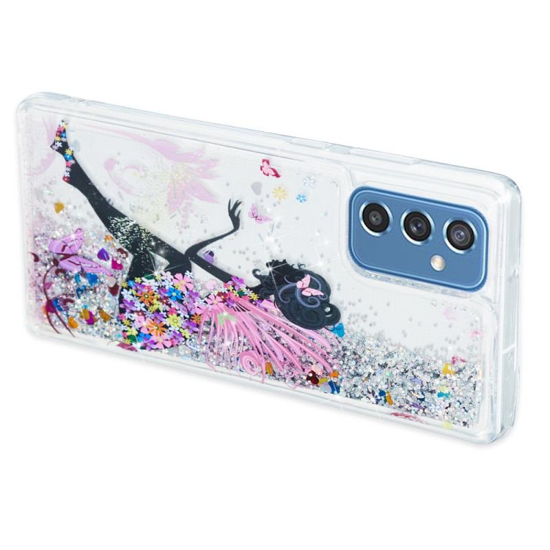 Cover Samsung Galaxy M52 5G Prinsesse Pailletter