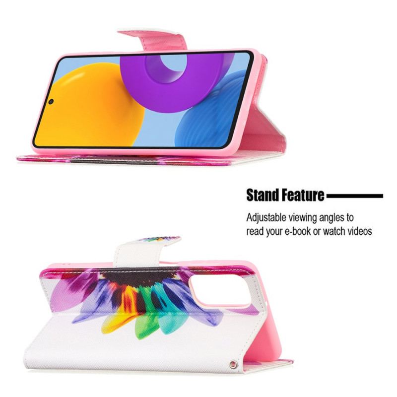 Flip Cover Samsung Galaxy M52 5G Blomst