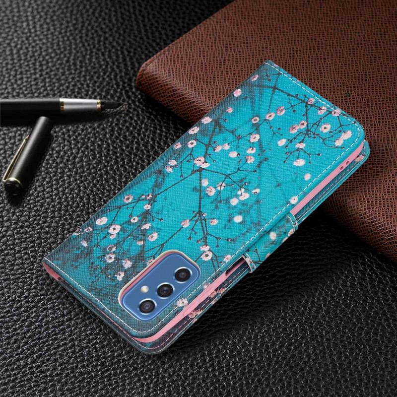 Flip Cover Samsung Galaxy M52 5G Blomstrende Træ