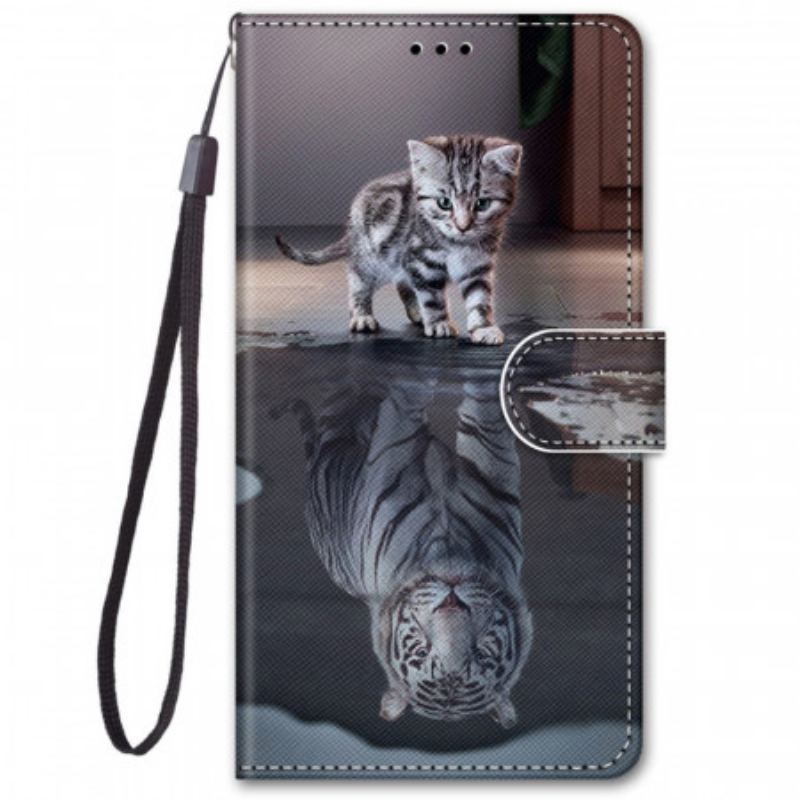 Flip Cover Samsung Galaxy M52 5G Cat Daydream