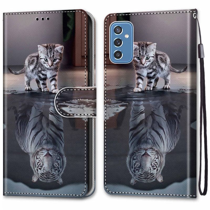 Flip Cover Samsung Galaxy M52 5G Cat Daydream