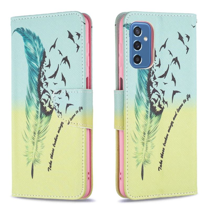 Flip Cover Samsung Galaxy M52 5G Fjer