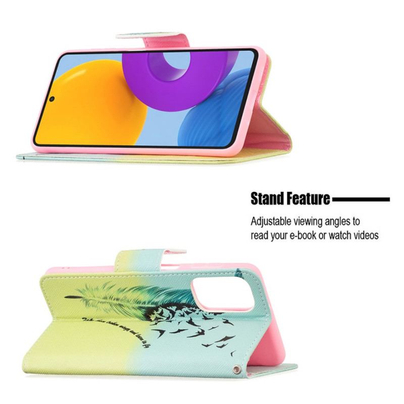 Flip Cover Samsung Galaxy M52 5G Fjer