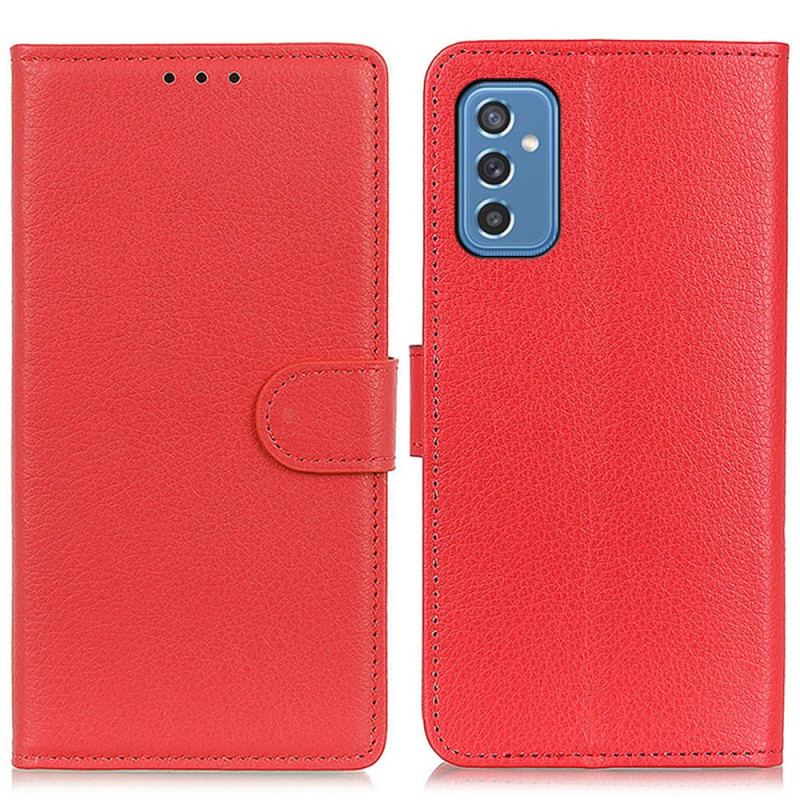 Flip Cover Samsung Galaxy M52 5G Litchi Tekstur