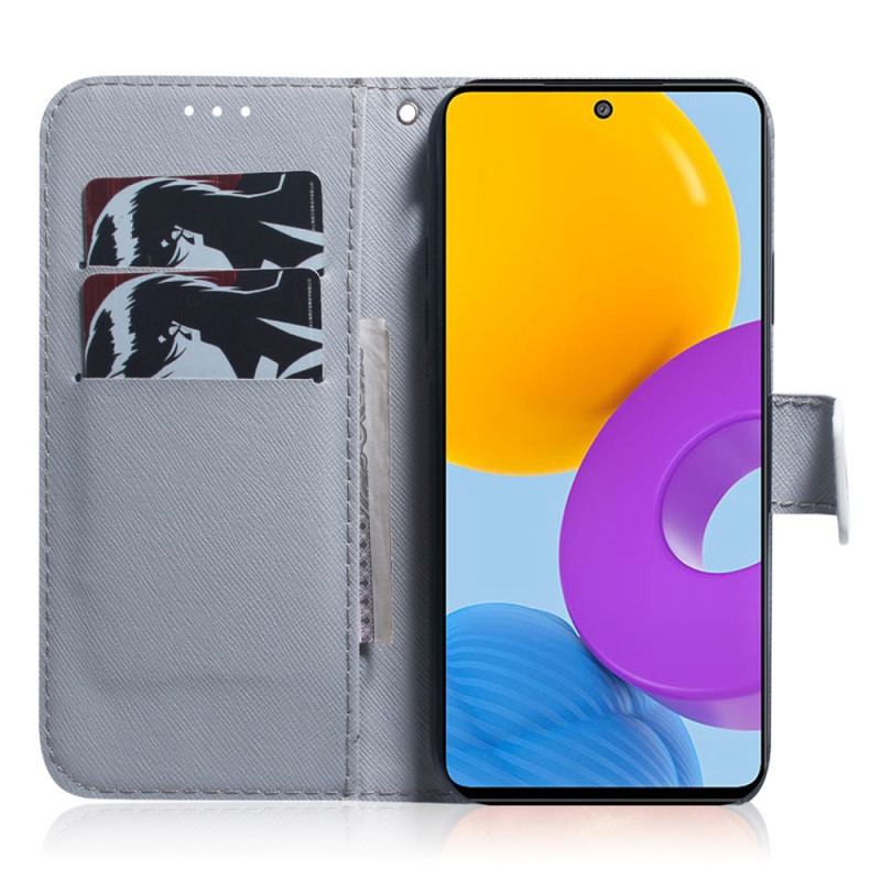 Flip Cover Samsung Galaxy M52 5G Midnatsliljekonval