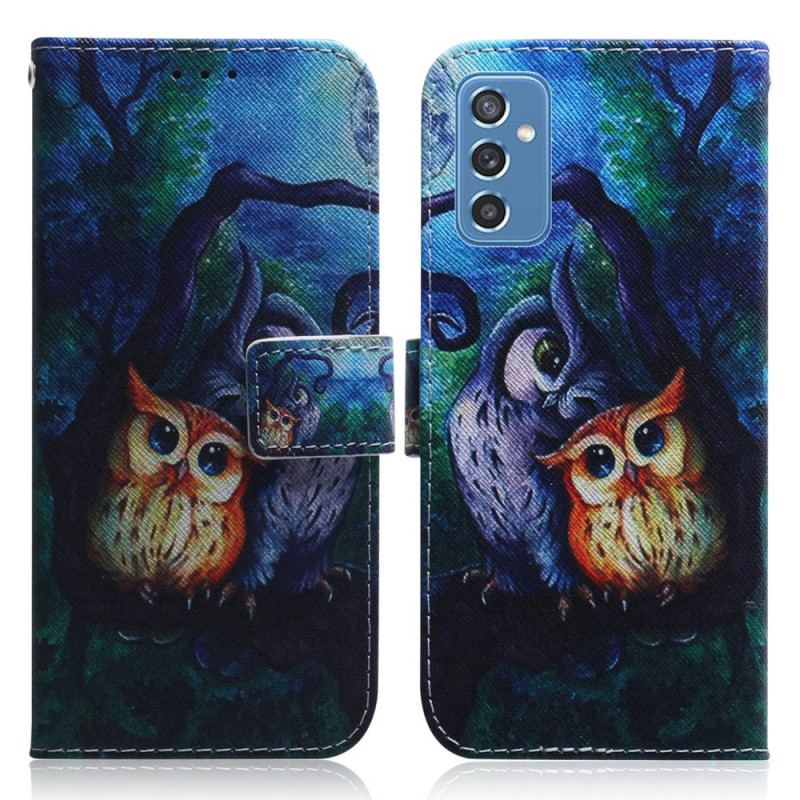 Flip Cover Samsung Galaxy M52 5G Mystiske Ugler