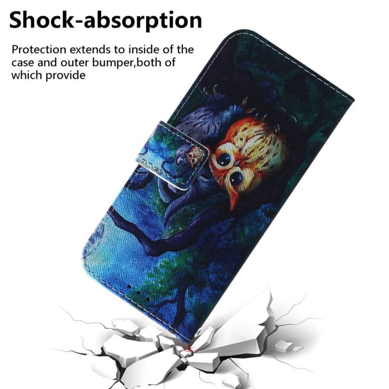 Flip Cover Samsung Galaxy M52 5G Mystiske Ugler