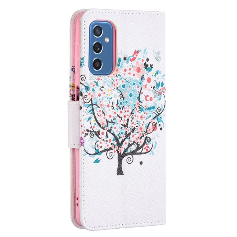 Flip Cover Samsung Galaxy M52 5G Regnbuebusk