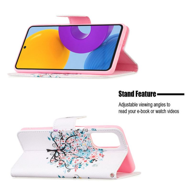 Flip Cover Samsung Galaxy M52 5G Regnbuebusk