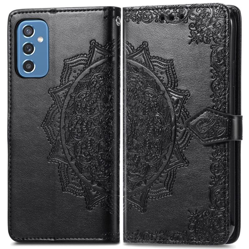 Læder Cover Samsung Galaxy M52 5G Flettet Mandala