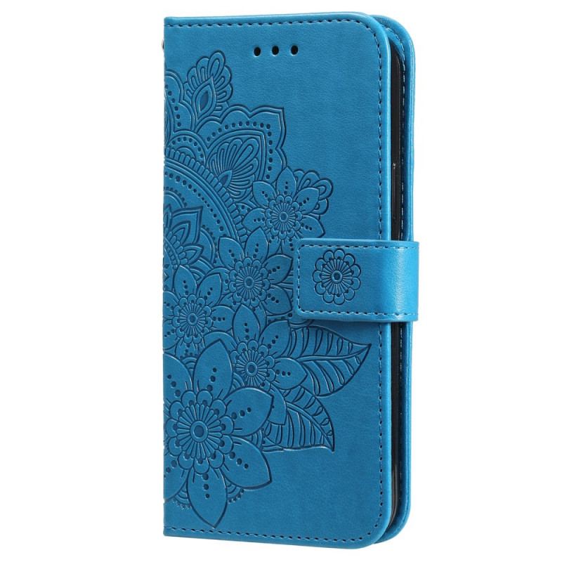 Læder Cover Samsung Galaxy M52 5G Mandala Blomster