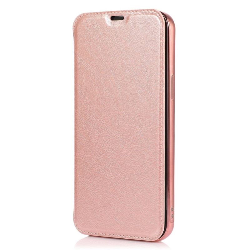 Cover iPhone 14 Flip Cover Kortholder I Imiteret Læder