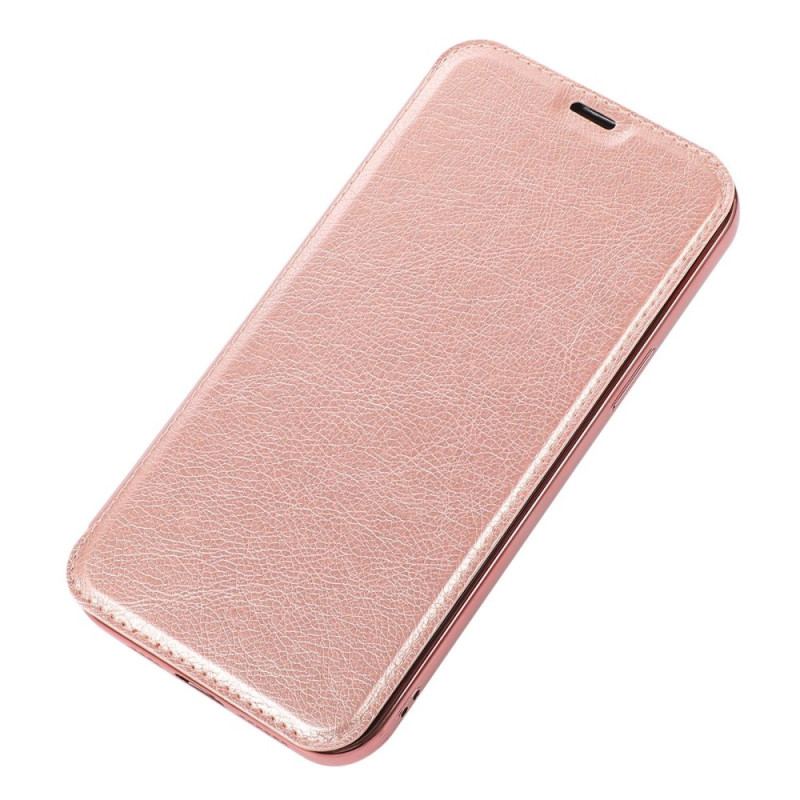 Cover iPhone 14 Flip Cover Kortholder I Imiteret Læder