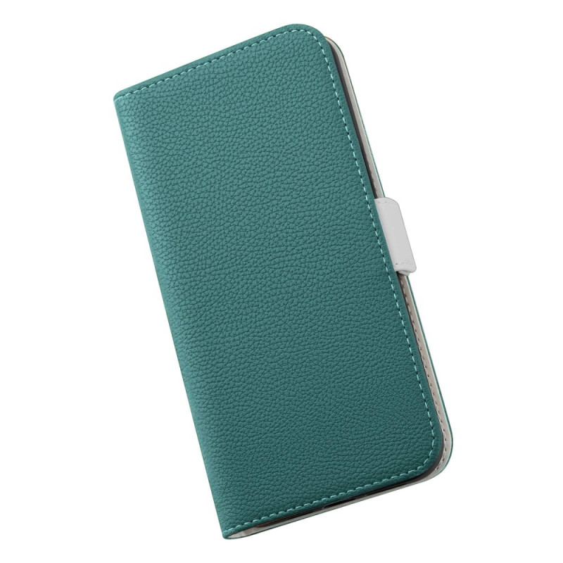 Cover iPhone 14 Flip Cover Litchi Imiteret Læder