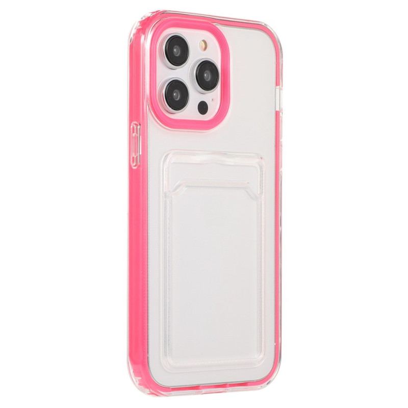 Cover iPhone 14 Gennemsigtig Kortholder