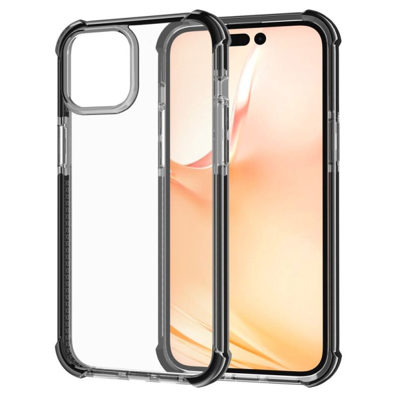 Cover iPhone 14 Gennemsigtige Farvede Kanter