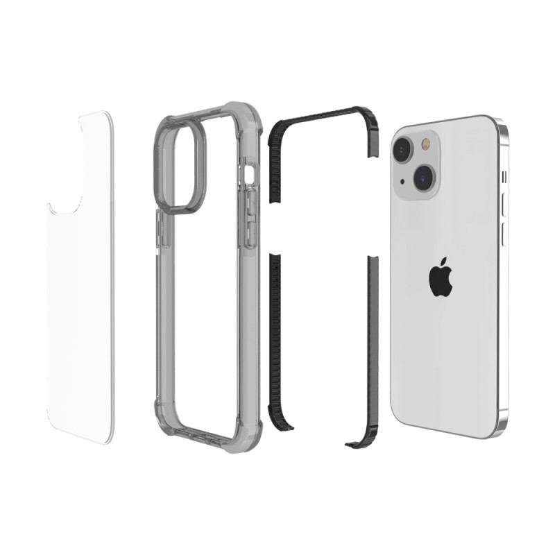 Cover iPhone 14 Gennemsigtige Farvede Kanter