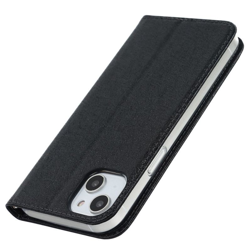 Cover iPhone 14 Med Snor Flip Cover Strappy Silke