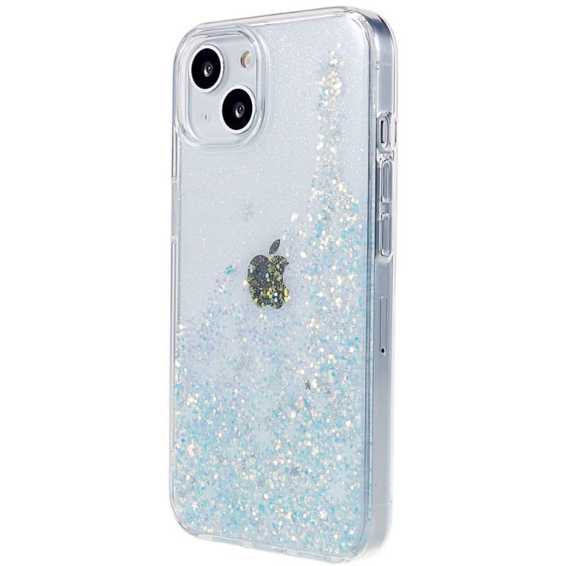 Cover iPhone 14 Pailletter Flakes