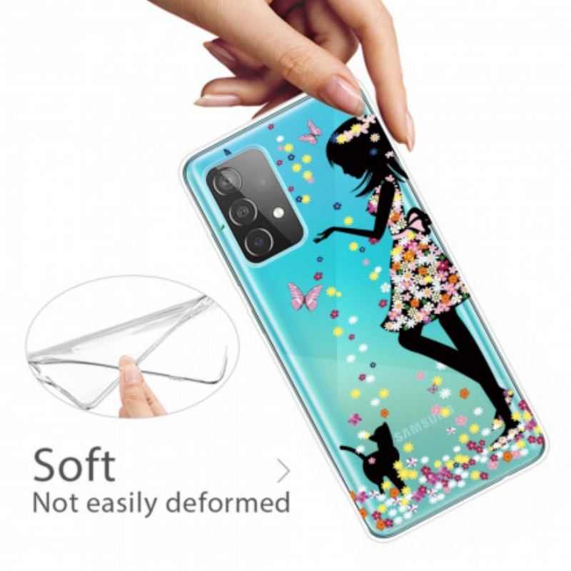 Cover Samsung Galaxy A32 5G Blomsterpige