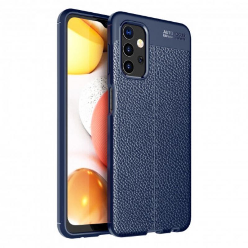 Cover Samsung Galaxy A32 5G Dobbelt Linje Litchi Læder Effekt