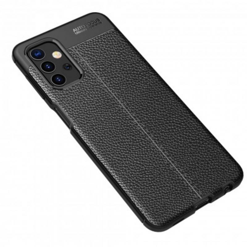 Cover Samsung Galaxy A32 5G Dobbelt Linje Litchi Læder Effekt