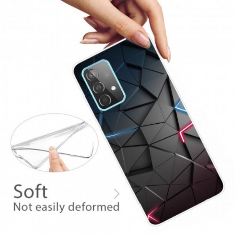 Cover Samsung Galaxy A32 5G Fleksibel Geometri