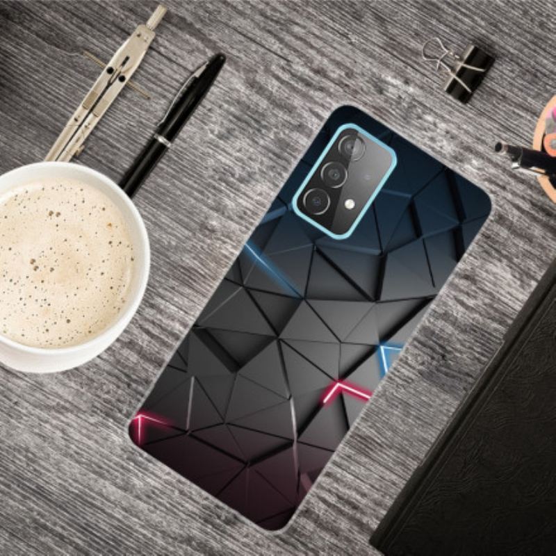 Cover Samsung Galaxy A32 5G Fleksibel Geometri