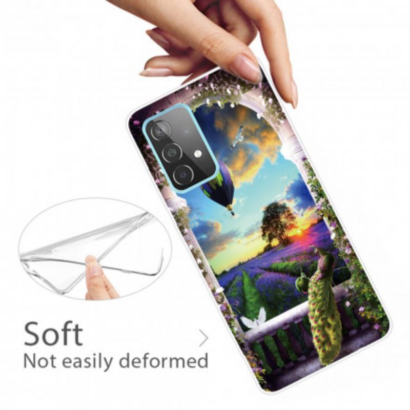 Cover Samsung Galaxy A32 5G Fleksibel Varmluftsballon