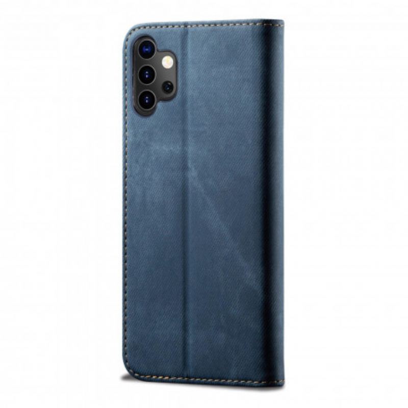 Cover Samsung Galaxy A32 5G Flip Cover Denim Stof