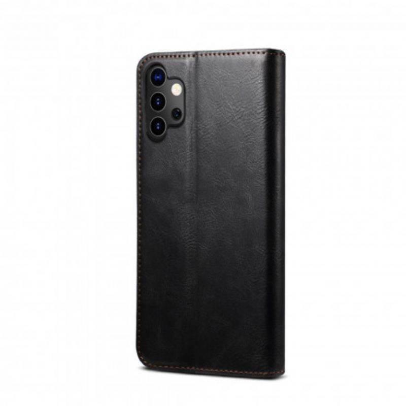 Cover Samsung Galaxy A32 5G Flip Cover Voksbehandlet Kunstlæder