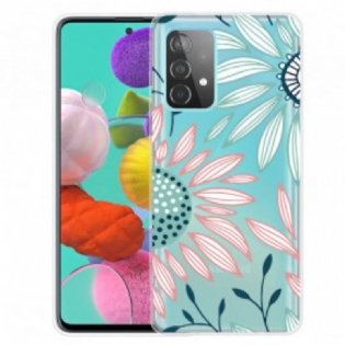 Cover Samsung Galaxy A32 5G Gennemsigtig En Blomst