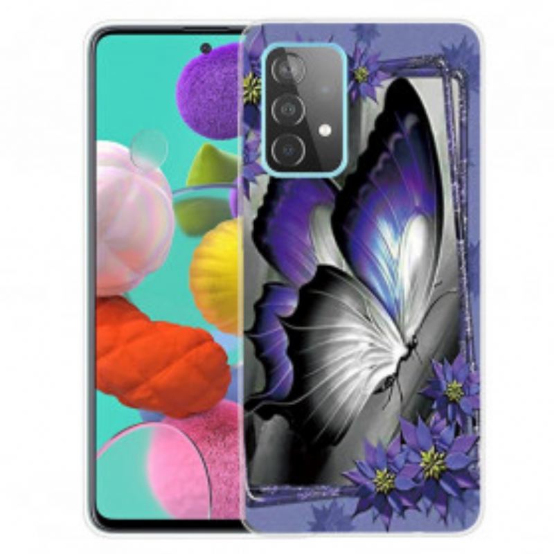 Cover Samsung Galaxy A32 5G Kongelig Sommerfugl