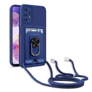 Cover Samsung Galaxy A32 5G Med Snor Kortholder Snor Og Stativ