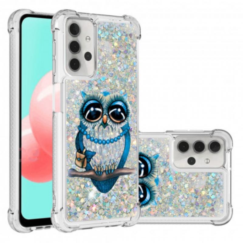 Cover Samsung Galaxy A32 5G Miss Owl Pailletter