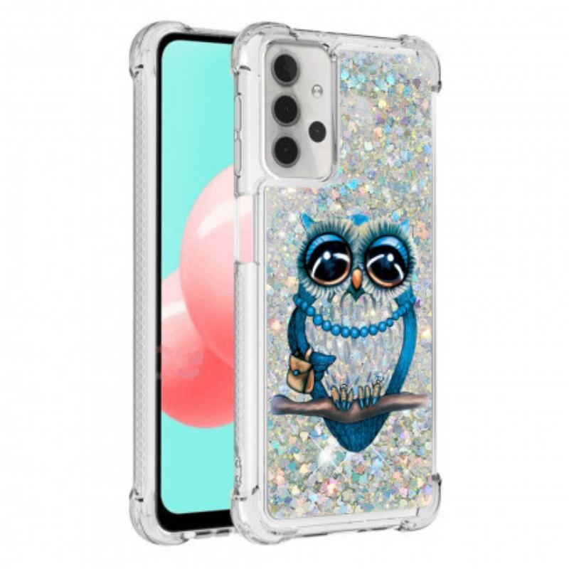 Cover Samsung Galaxy A32 5G Miss Owl Pailletter