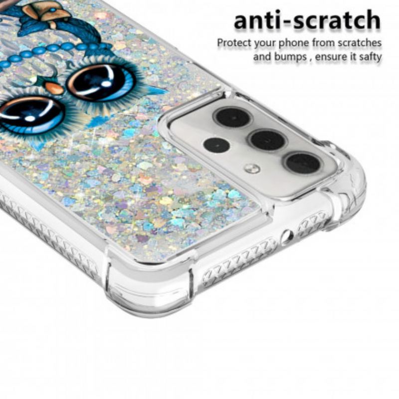 Cover Samsung Galaxy A32 5G Miss Owl Pailletter