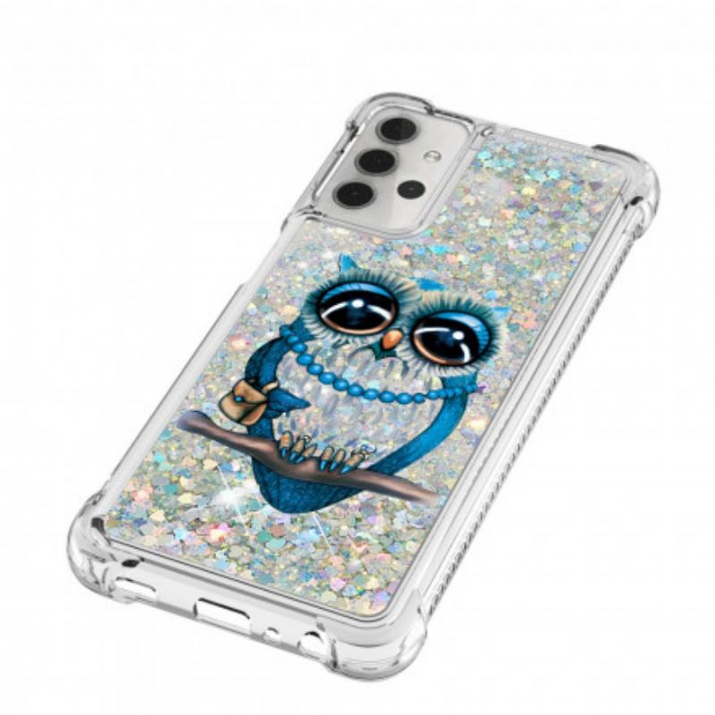 Cover Samsung Galaxy A32 5G Miss Owl Pailletter