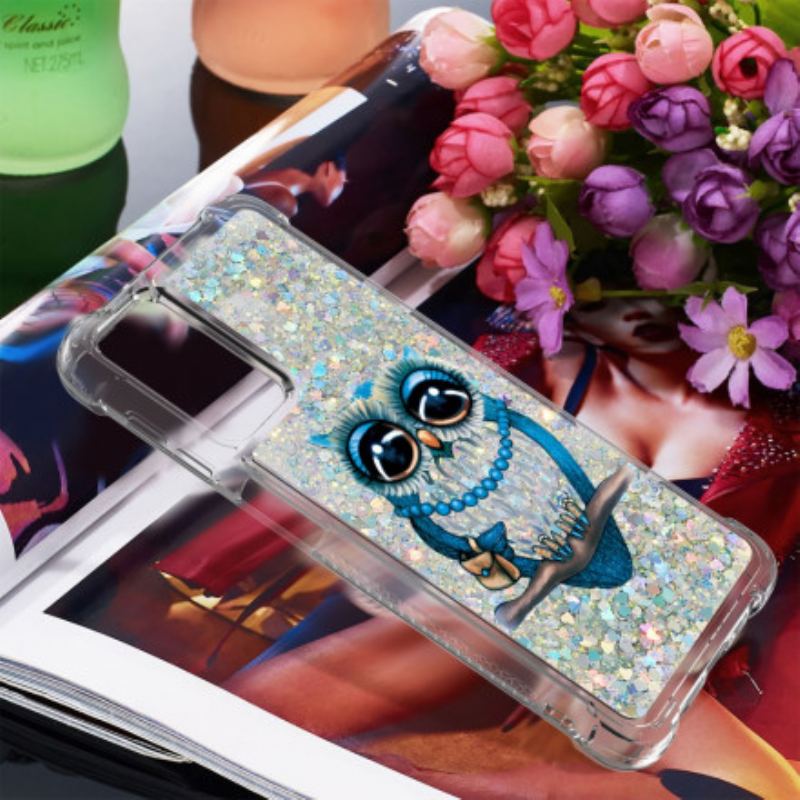 Cover Samsung Galaxy A32 5G Miss Owl Pailletter