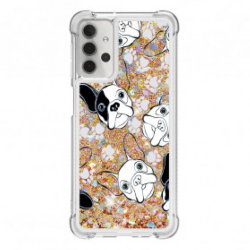 Cover Samsung Galaxy A32 5G Mr Hunde Pailletter