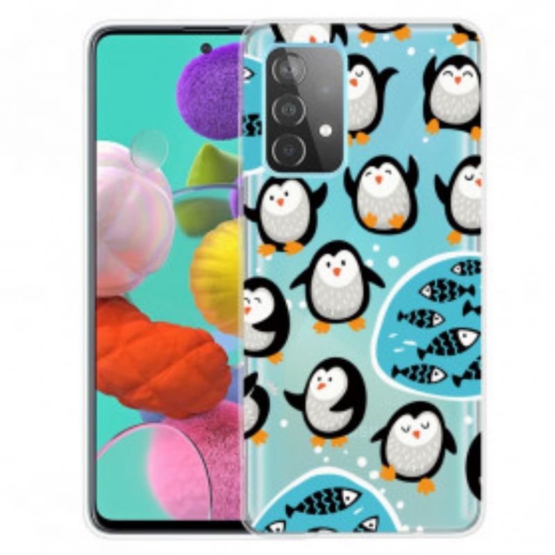 Cover Samsung Galaxy A32 5G Pingviner Og Fisk