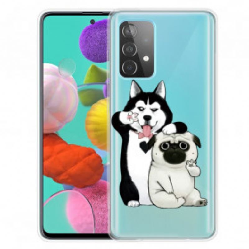 Cover Samsung Galaxy A32 5G Sjove Hunde