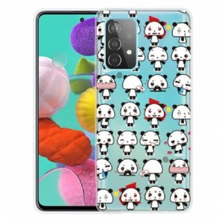 Cover Samsung Galaxy A32 5G Sømløse Sjove Pandaer