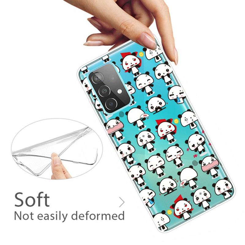 Cover Samsung Galaxy A32 5G Sømløse Sjove Pandaer