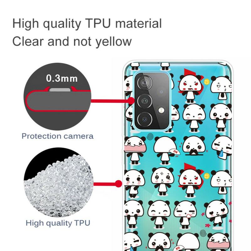 Cover Samsung Galaxy A32 5G Sømløse Sjove Pandaer