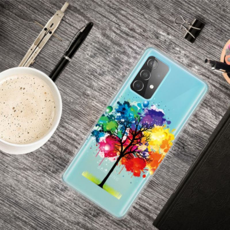 Cover Samsung Galaxy A32 5G Sømløst Akvareltræ