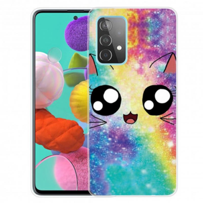 Cover Samsung Galaxy A32 5G Tegneserie Kat